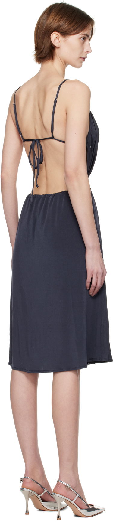 Šaty Diesel Diesel D-Showomen Cowl Neck Midi Dress Navy | A17621 0QMAX, 2