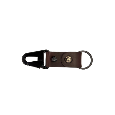 Kľúčenka Vasky Leather Keychain with Carabiner Hnedá | A-0223-004, 0