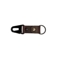 Leather Keychain with Carabiner