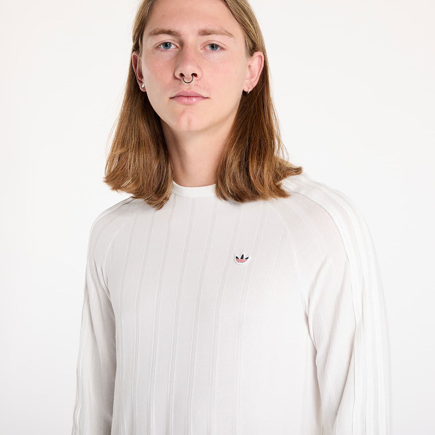 Tričko adidas Originals Clot x Rib Long Sleeve Tee Core White/ Core White Biela | JC8171, 1