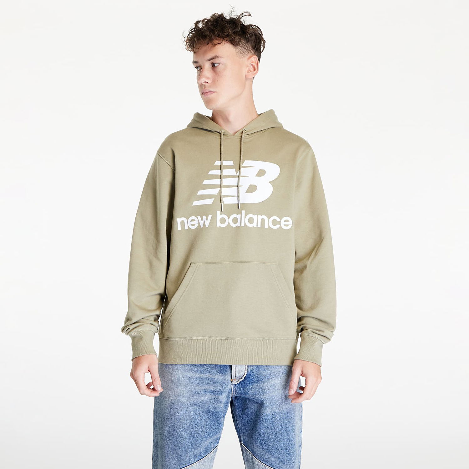 Mikina New Balance Essentials Zelené | mt03558-tco, 1