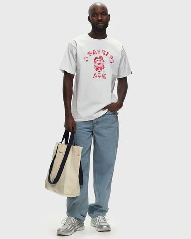 Tričko BAPE ABC CAMO COLLEGE T-shirt Biela | 001TEK801005MWHG, 1