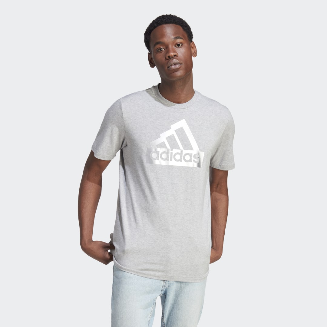 Tričko adidas Originals Sportswear Future Icons Metallic Tee Šedá | II3467, 1