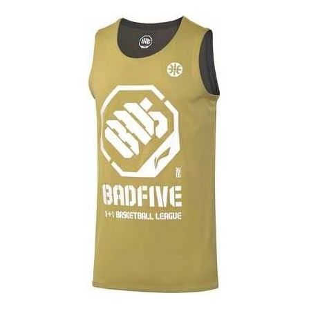 Tielko Li-Ning BadFive Logo Basketball Jersey Žltá | AAYQ007-4