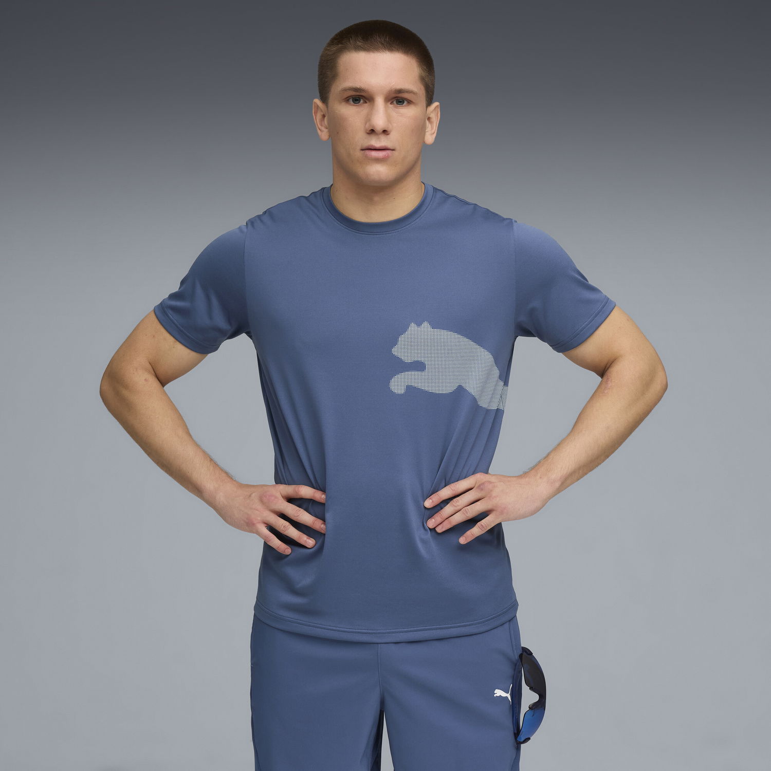 Tričko Puma Train All Day Big Logo T-Shirt Modrá | 526721_80, 0