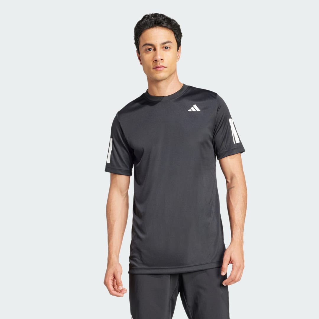 Tričko adidas Performance Climacool 3-Stripes Tennis T-Shirt Čierna | JG0978, 0