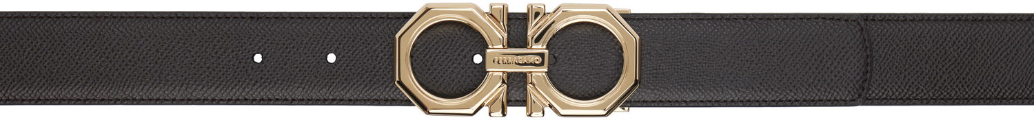 Opasok FERRAGAMO Ferragamo Reversible Adjustable Gancini Belt Čierna | 780273, 0