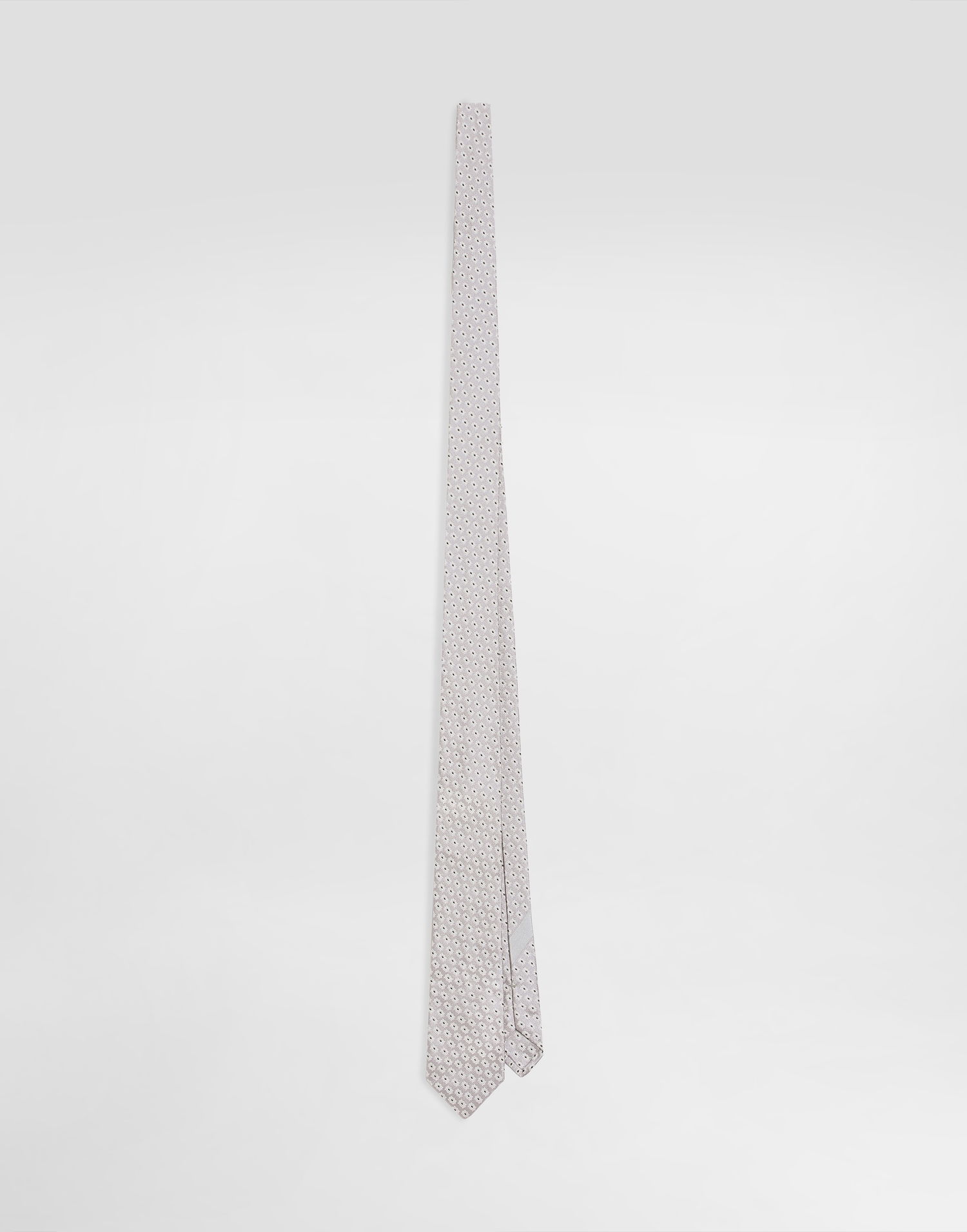 Šál Dolce & Gabbana Dolce & Gabbana Micro-design Jacquard Martini Tie Šedá | GT149EG0JYPS9005, 0