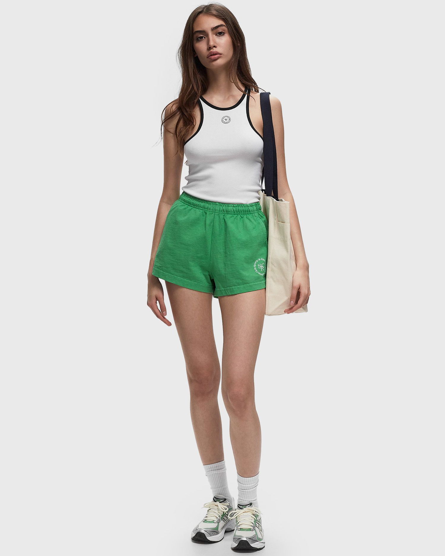 Tielko Sporty & Rich SRHWC Ribbed Tank Biela | TO033S405SW, 1