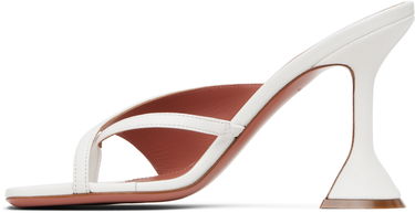 Starostlivosť o obuv Amina Muaddi Amina Muaddi Shiona Slipper Heeled Sandals Biela | SHIONA SLIPPER, 2