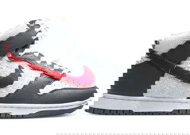 Tenisky a topánky Nike Dunk High "Embossed Basketball Grey Red" Šedá | FD0668-001, 0
