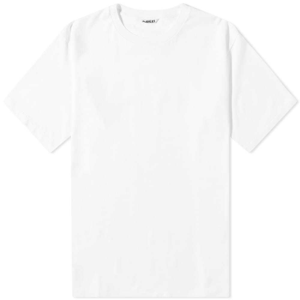 Tričko AURALEE Luster Plaiting Tee Biela | A00ST02GT-WHT, 0