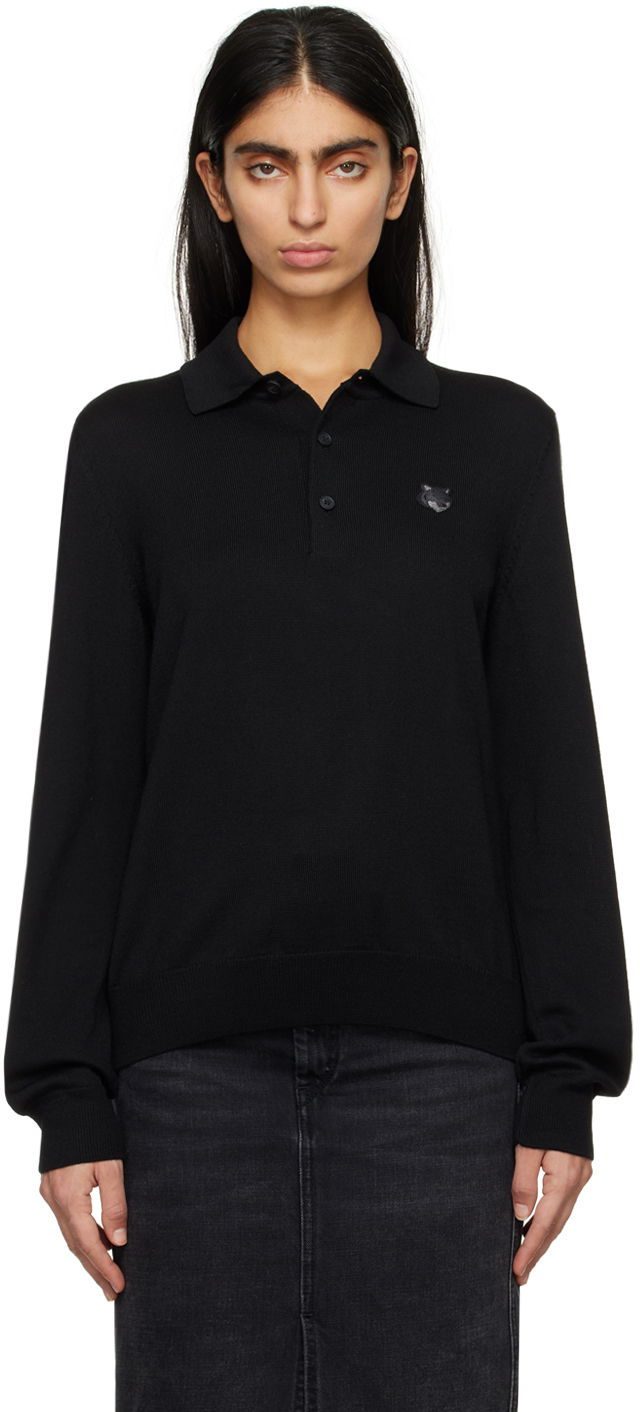 Polo tričko MAISON KITSUNÉ Bold Fox Polo Čierna | MM00211KT1036, 0