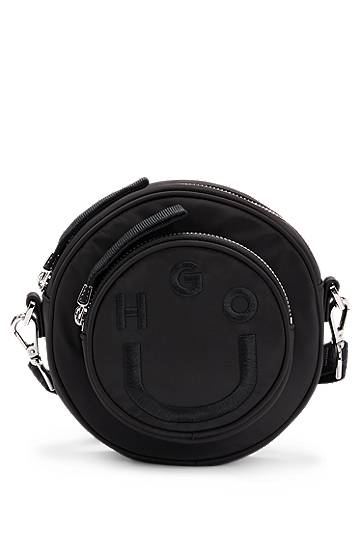 Taška cez rameno BOSS Happy HUGO Circular Crossbody Bag Čierna | 50541785, 0