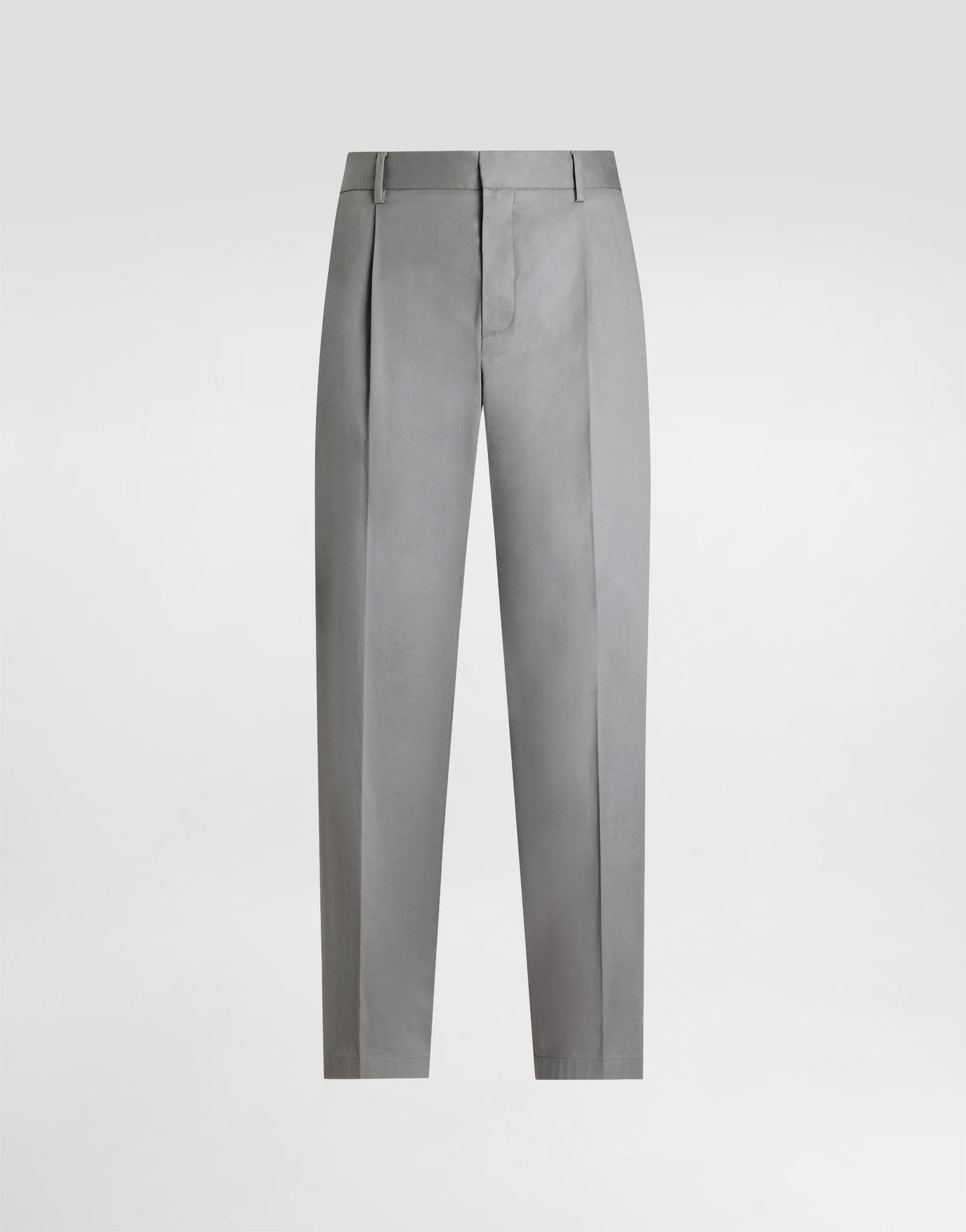 Nohavice Dolce & Gabbana Dolce & Gabbana Gabardine Cotton Trousers Šedá | GP0K7ZFUFNVN0493, 0
