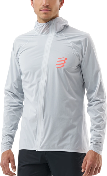 Bunda Compressport Compressport Hurricane Waterproof 10/10 Hooded Jacket Biela | am00009b1046, 0