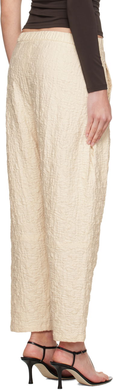 Nohavice Max Mara Max Mara Alamo Textured Ankle Trousers Béžová | 2521786058600, 2