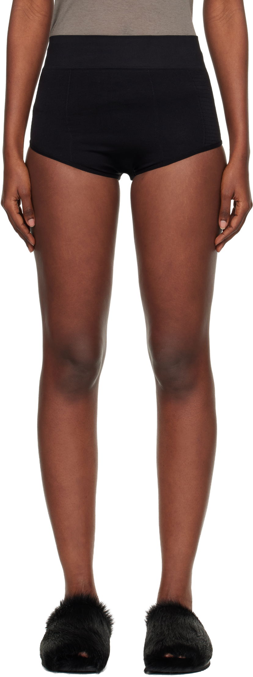 Nohavičky Rick Owens Concordians Rib High-Waisted Briefs Čierna | RP02E4653 KSP