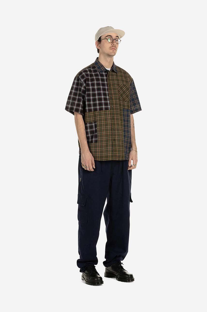Košeľa TAIKAN Patchwork Shirt Hnedá | TW0001.OLVPLD, 0