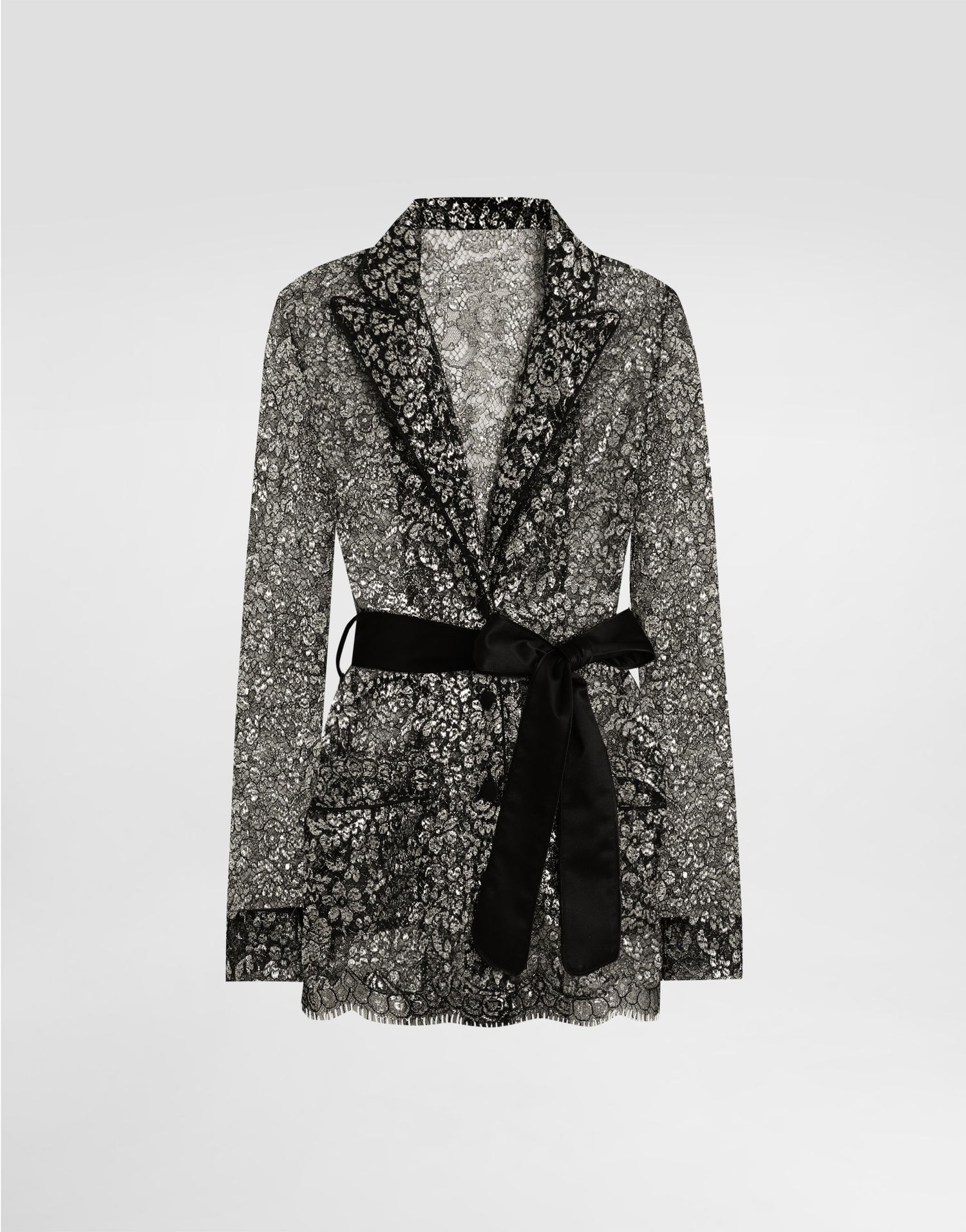 Košeľa Dolce & Gabbana Lame Lace Belted Vanity Shirt Rôznofarebný | F5R56TILMCFS0998, 0