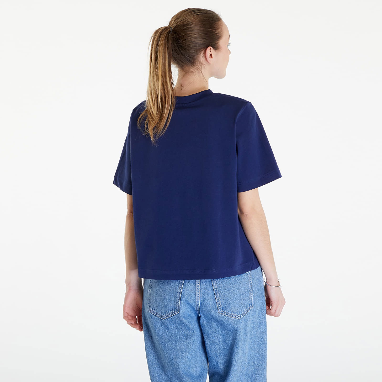 Essential T-Shirt With Tonal Print Blue