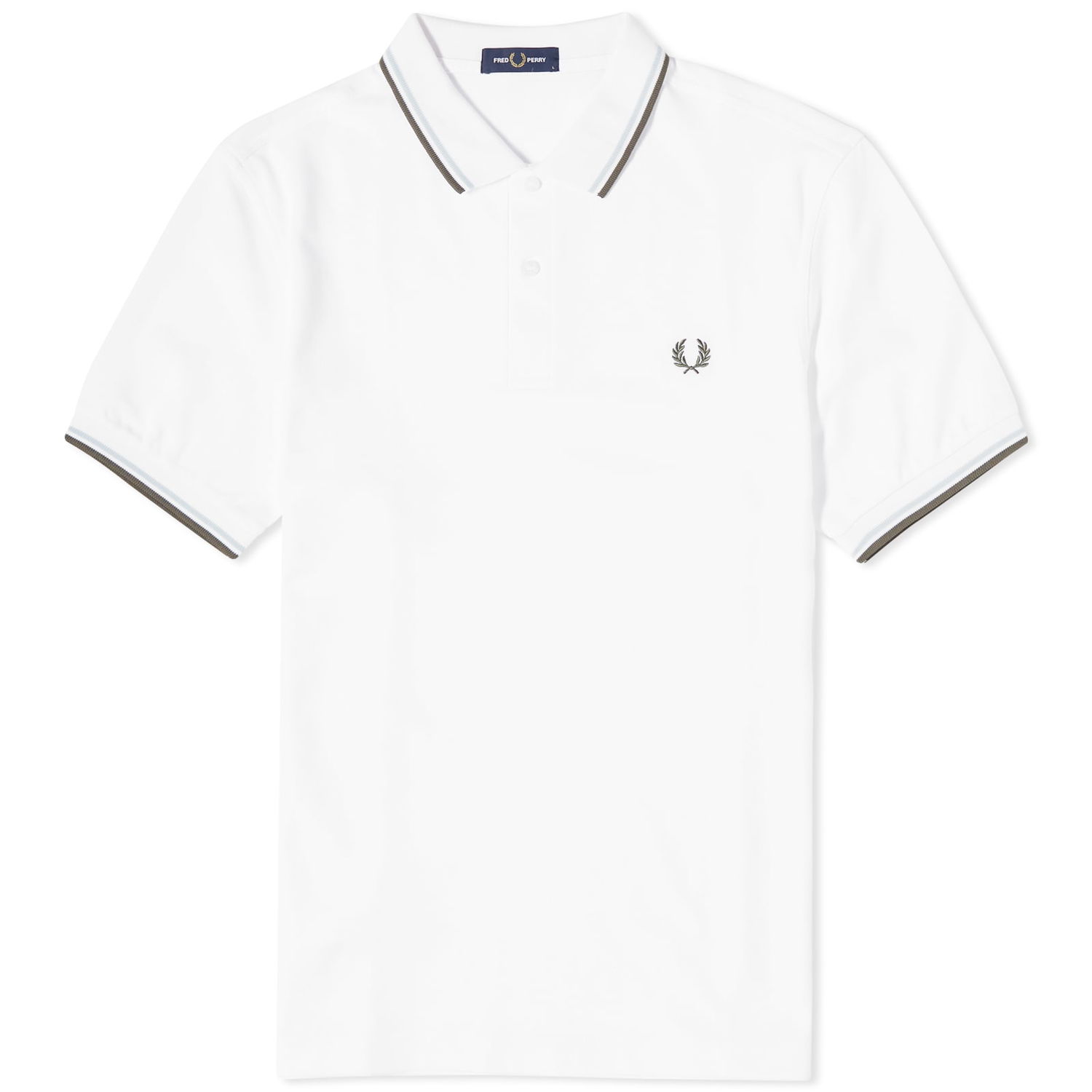 Polo tričko Fred Perry Twin Tipped Polo Tee Biela | M3600-T42, 0