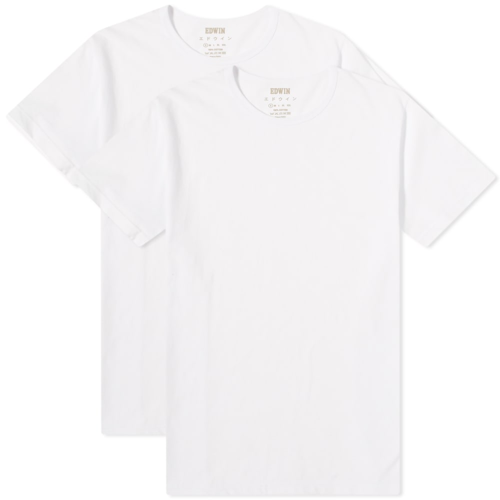 Tričko EDWIN Double Pack Tee Biela | I024965-02EN, 0