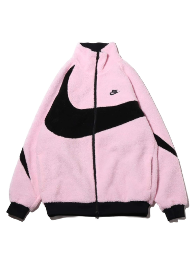 Bunda Nike Big Swoosh Reversible Boa Jacket Prism Pink Black Ružová | BQ6546-601