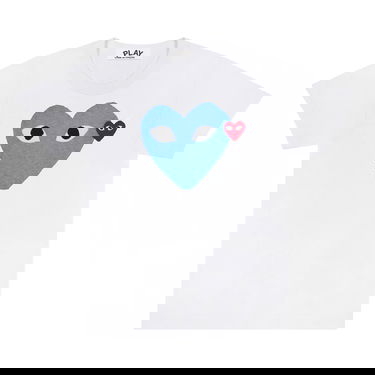 Tričko Comme des Garçons PLAY Red Emblem Heart T-Shirt Biela | AZ T106 051 2, 1