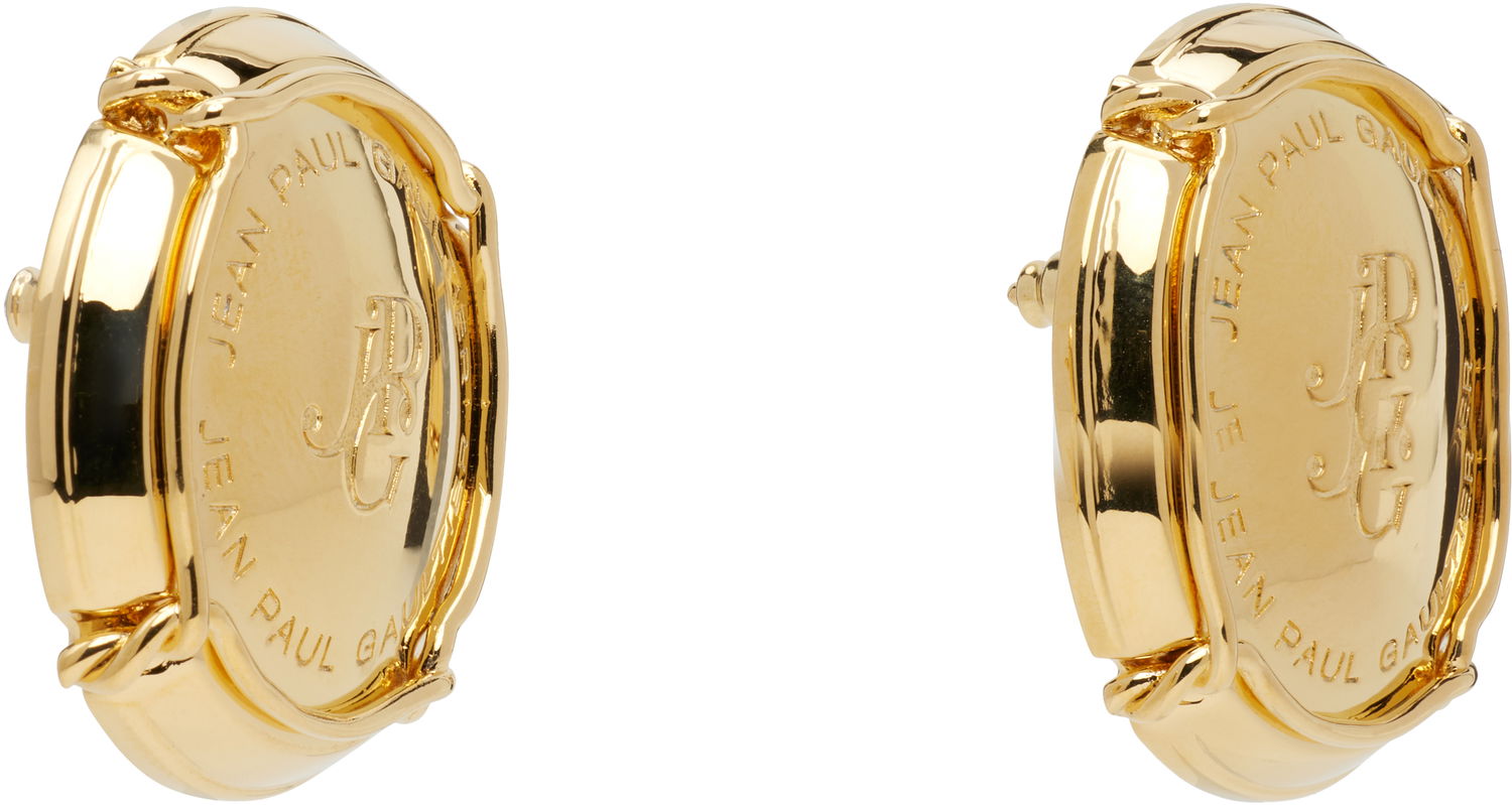 Náušnice Jean Paul Gaultier Jean Paul Gaultier 'The Champagne' Gold-Tone Earrings Žltá | 25/03-W-JW007-X053-92, 1