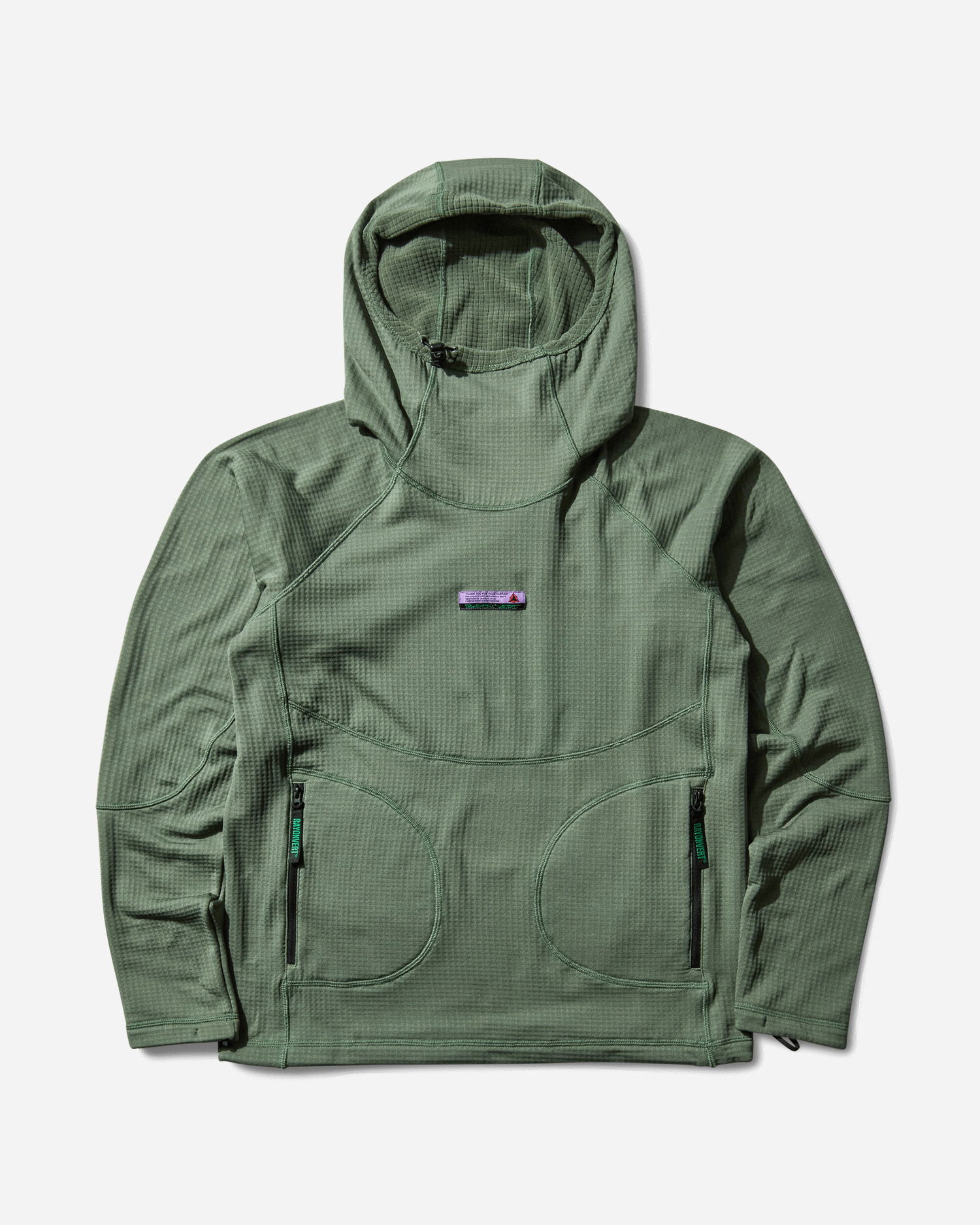 Mikina Rayon Vert Oasis Fleece Hoodie Zelené | S5RVSH01 GREEN, 1