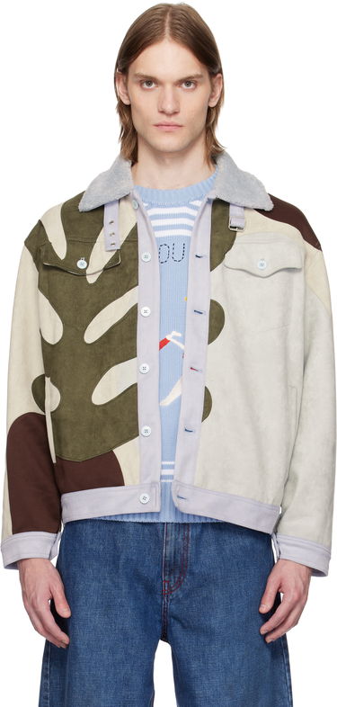 Bunda KidSuper KidSuper Floral Patchwork Suede Jacket Rôznofarebný | SS25-OW-11, 0