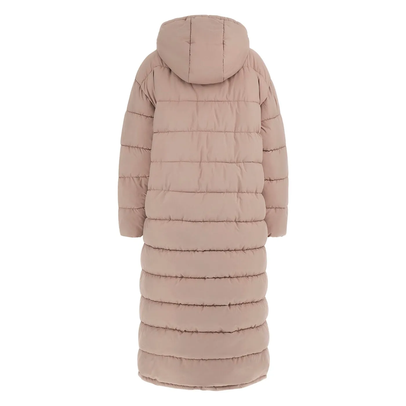 Prešívaná bunda GUESS Long Puffer Jacket With Hood Béžová | V4BL04WFYE2-WTDG, 1