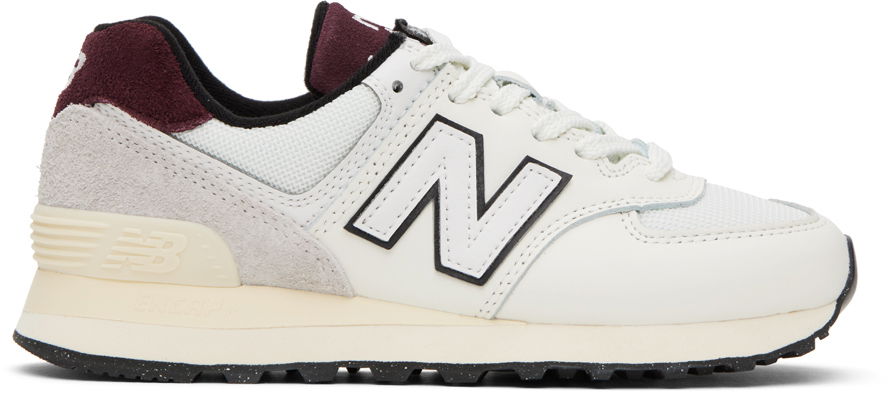 Tenisky a topánky New Balance White & Burgundy 574 Biela | U574YR2, 0