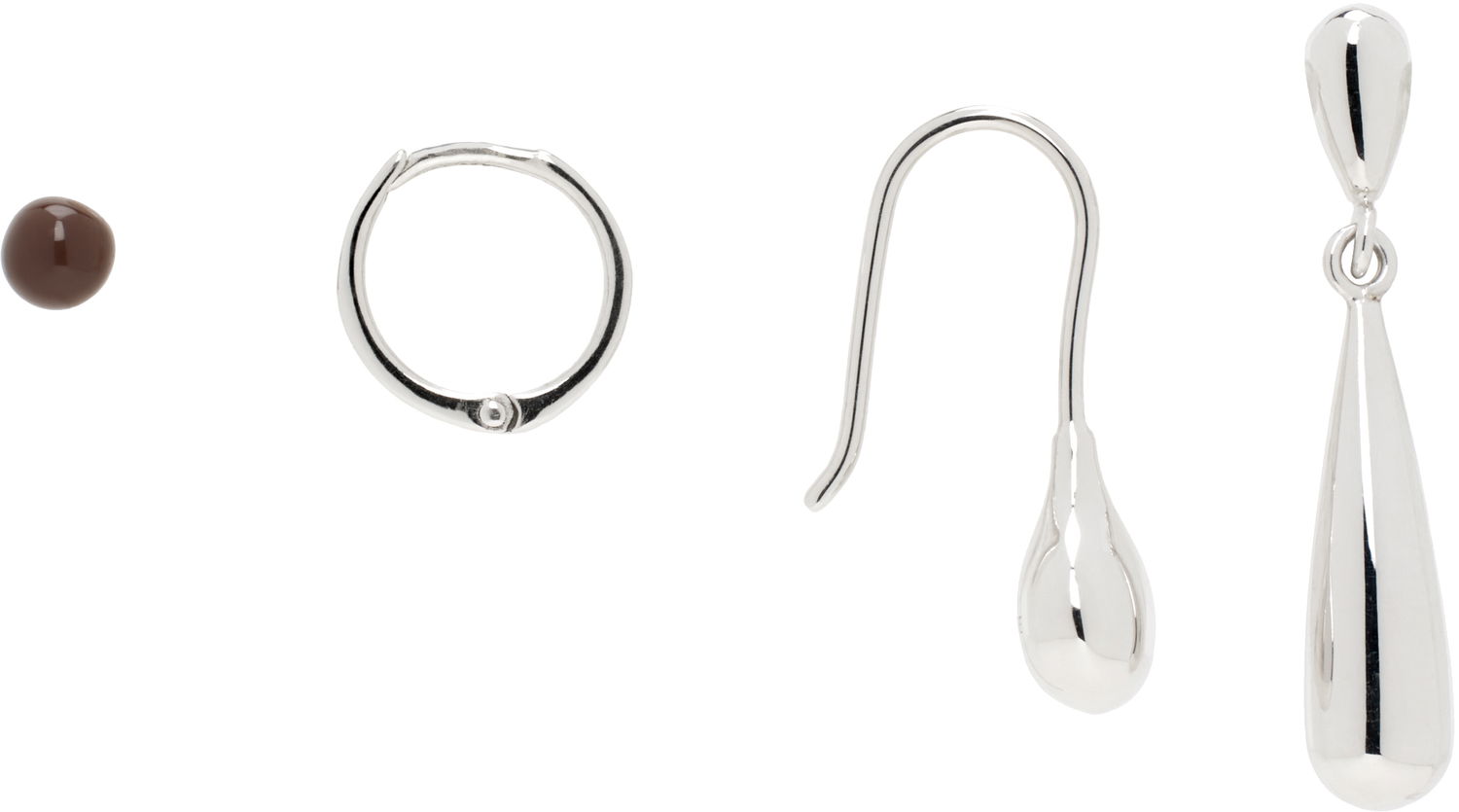 Náušnice LEMAIRE Lemaire Mixed Metal Earrings Set Metalická | JW0046 LO0042, 0