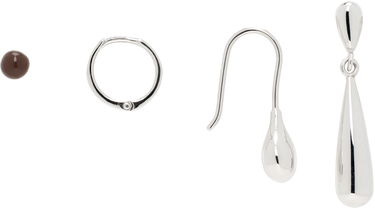 Náušnice LEMAIRE Lemaire Mixed Metal Earrings Set Metalická | JW0046 LO0042, 0
