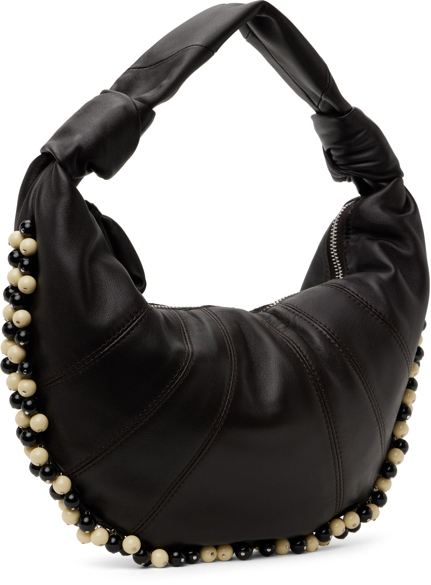 Kabelka LEMAIRE Lemaire Beaded Mini Fortune Croissant Bag Čierna | BG0152 LL095, 1