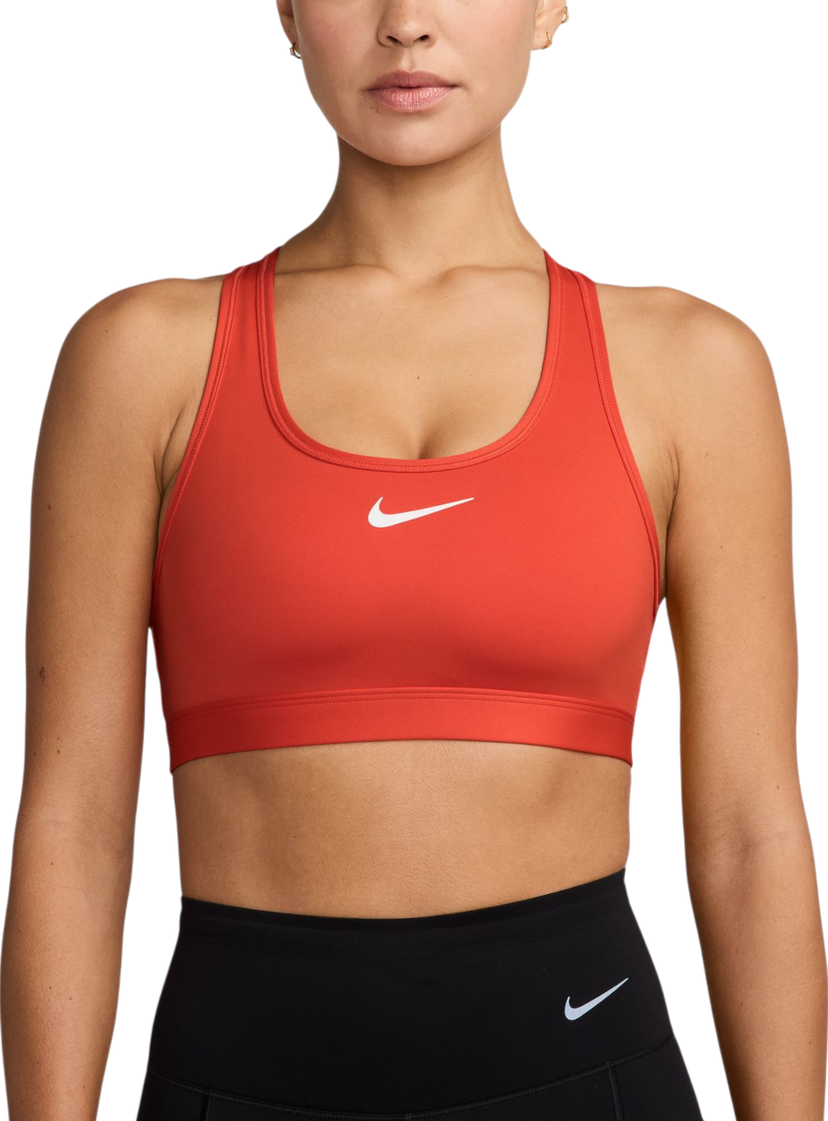 Podprsenka Nike Swoosh Medium Support Sports Bra Červená | dx6821-633