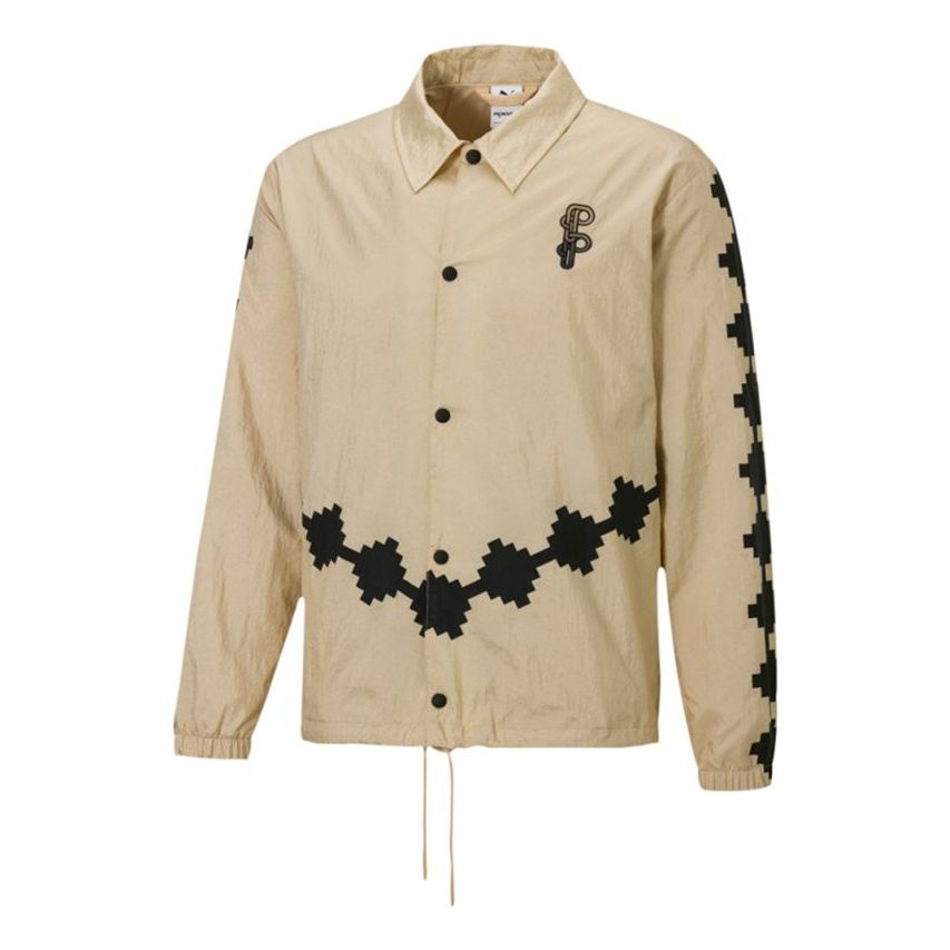 Vetrovka Puma PRONOUNCE Woven Printing Jacket Béžová | 532152-20, 0