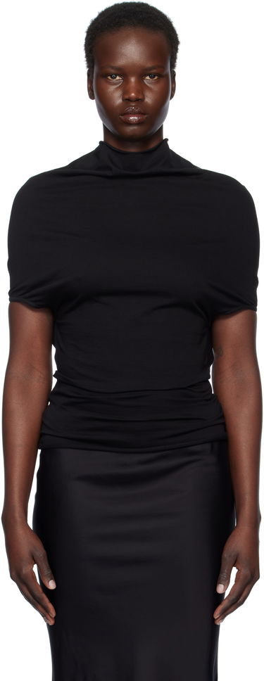 Šaty Rick Owens Rick Owens Hollywood Jersey Shroud T-Shirt Čierna | RP01E7225 JA, 0