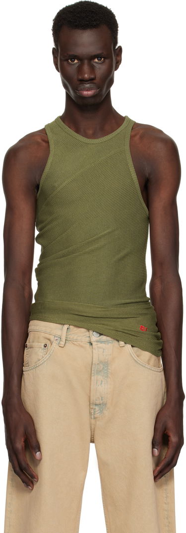 Tielko Eckhaus Latta Eckhaus Latta Spiral Tank Top Zelené | 1108-EL-PS25-L - LICHEN, 0