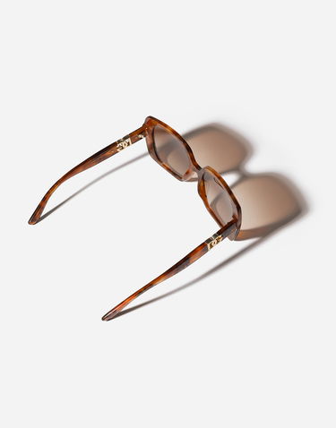 Slnečné okuliare Dolce & Gabbana Dg Allure Leopard Print Acetate Square Framed Gradient Lens Sunglasses Hnedá | VG4475VP0139V000, 3