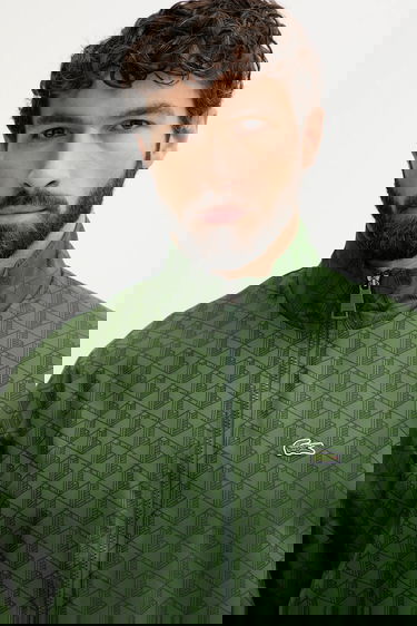 Vetrovka Lacoste Monogram Windbreaker Jacket Zelené | BH8902, 3