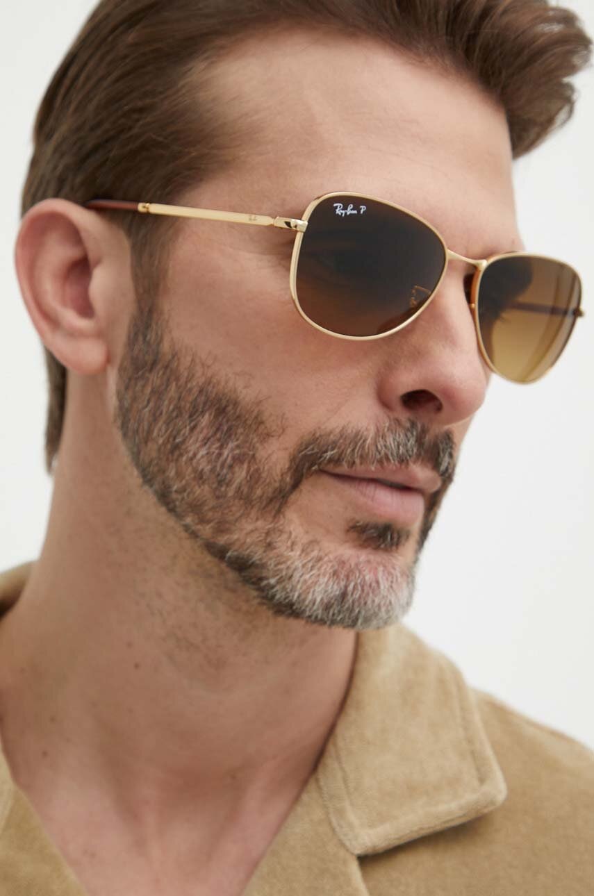 Slnečné okuliare Ray-Ban Ray-Ban Aviator Sunglasses Hnedá | 0RB3733, 0
