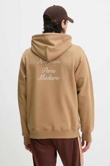 Mikina Drôle de Monsieur Slogan Calligraphy Hoodie Béžová | E.HO168.CO127.IBN, 2