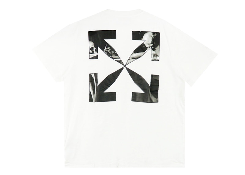 Tričko Off-White Caravaggio Arrow Over T-Shirt White Biela | OMAA038C99JER0050110