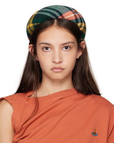 Klobúk Vivienne Westwood Vivienne Westwood Recycled Wool Plaid Headband Rôznofarebný | 8102001F-W00XC-, 0