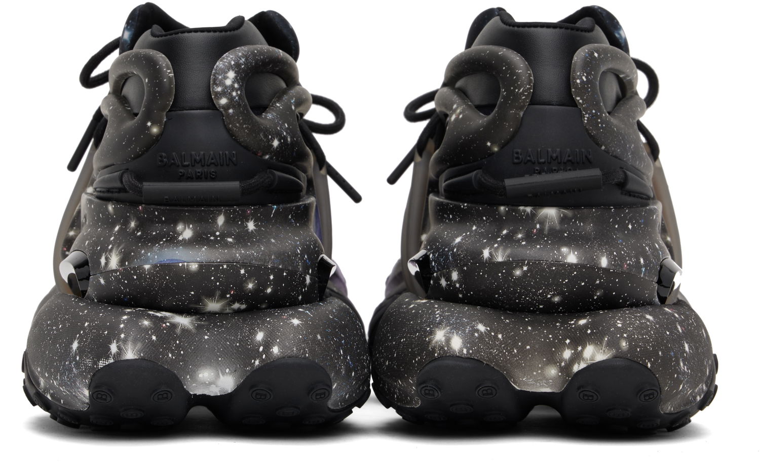 Tenisky a topánky Balmain Balmain Unicorn Low Earth & Stars Print Čierna | EM0VJ309KERT, 1