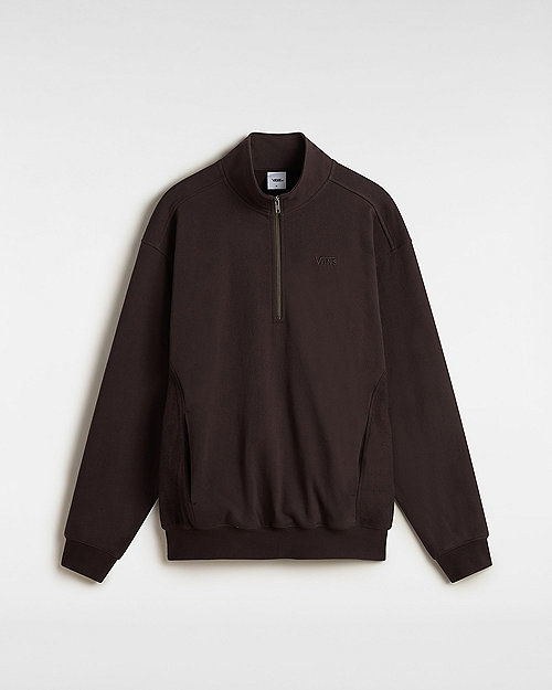 Sveter Vans Premium Van D Half Zip Sweatshirt, Size L Hnedá | VN000MEKY7U, 0