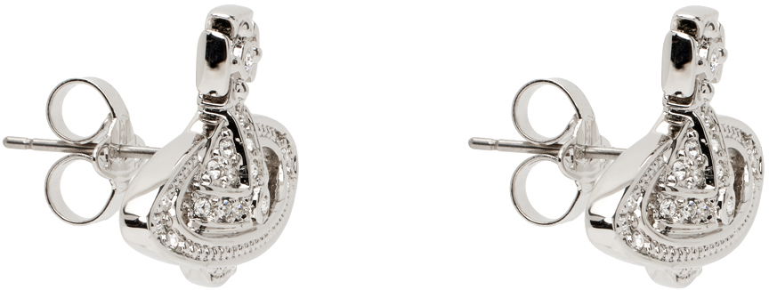 Náušnice Vivienne Westwood Mini Bas Relief Silver Earrings Metalická | 62020033-02P116-CN, 1
